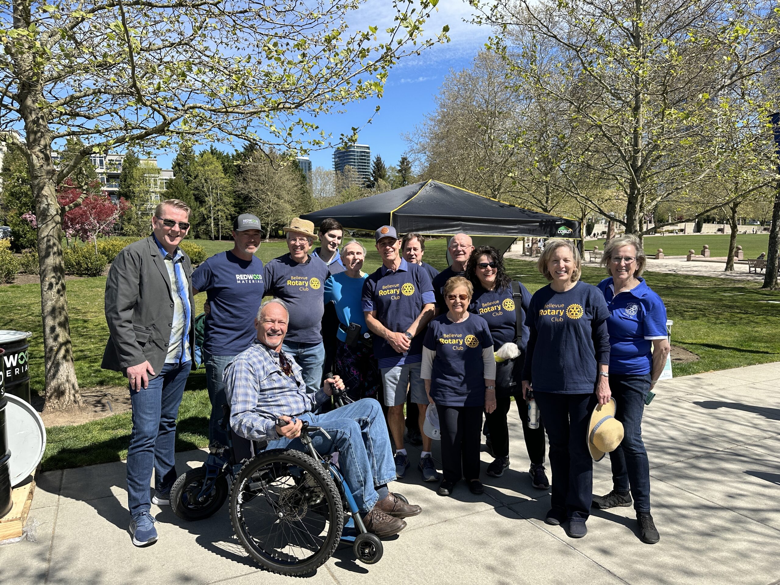 Rotarians Rally for Earth Day and Recycling Lithium Batteries