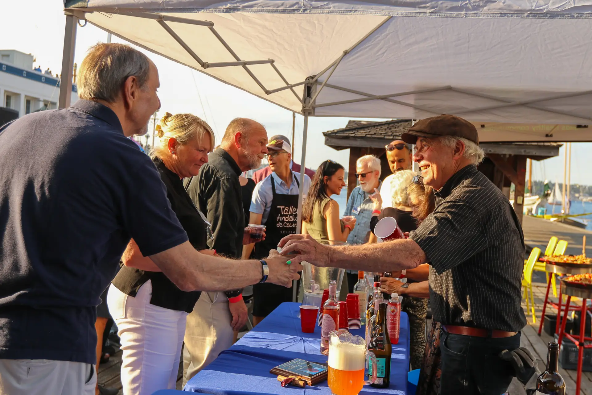 Happy Hour for Good with Lake Union Rotary on the CWB dock at South Lake Union