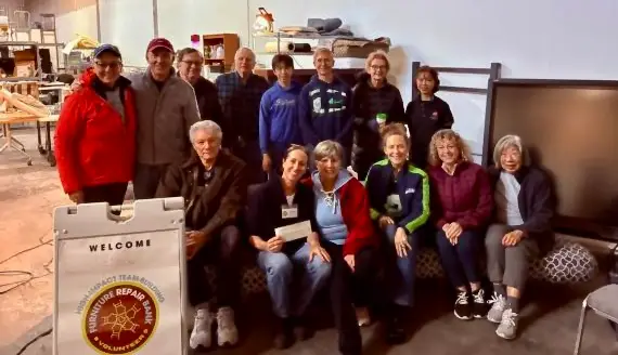 Rotary Club of Edmonds Rolls Up Its Sleeves at the Seattle Furniture Repair Bank