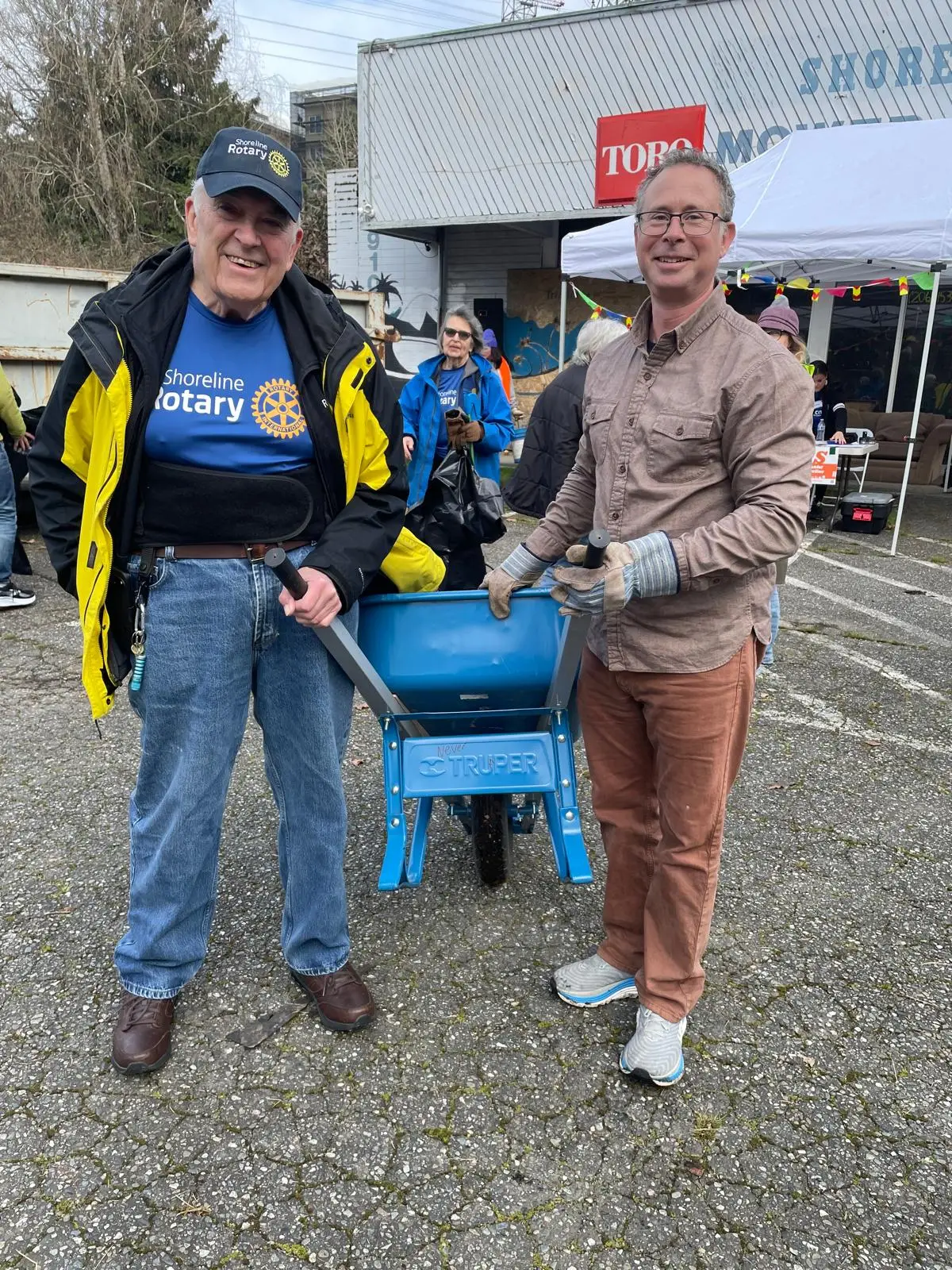 A Testament to Action: Rotarians and Neighbors Clear Way for New Gathering Space