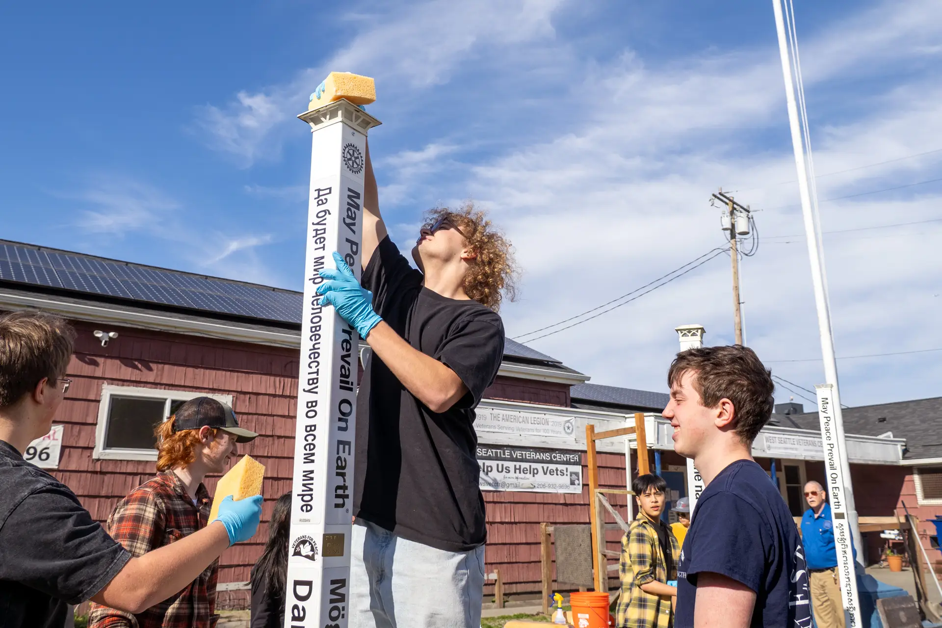 Peace Pole Cleanup Project