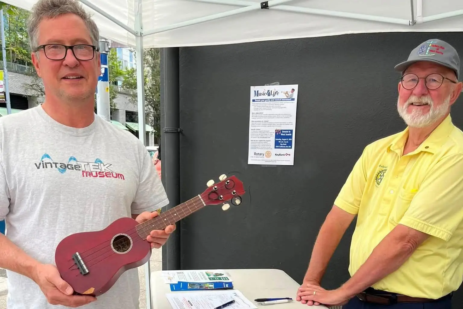 Rotary Club of West Seattle Believes in Music4Life